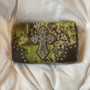 Country camo bling wallet